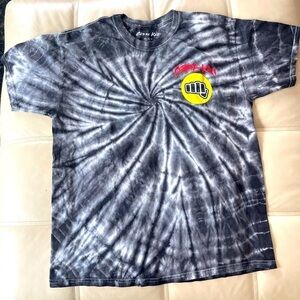 Official Cobra Kai Black Tie Dye Men’s T-shirt  Size M 100% Stretch Cotton